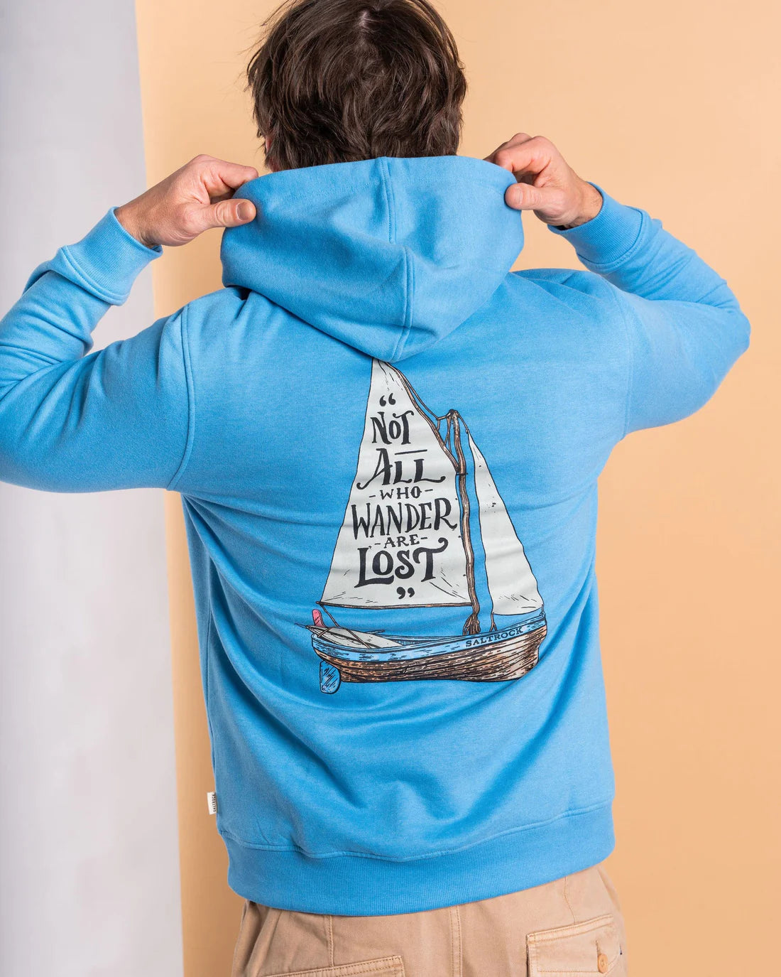 Saltrock Lost Ships Pop Hoodie (Light Blue)