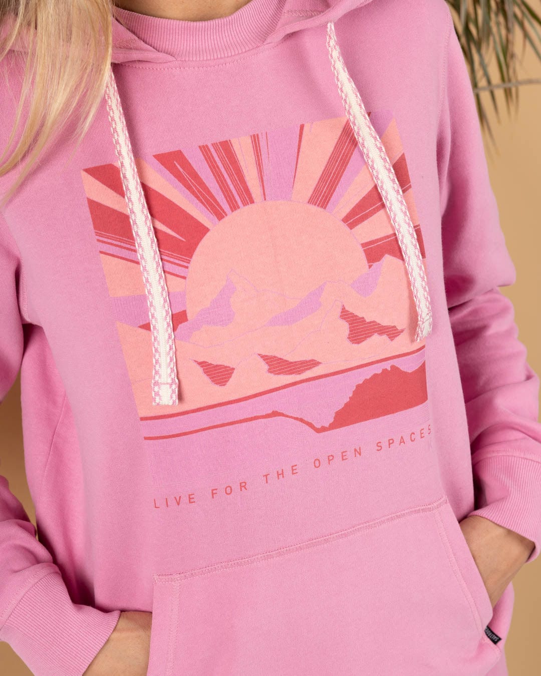 Saltrock Open Spaces - Womens Pop Hoodie (Pink)