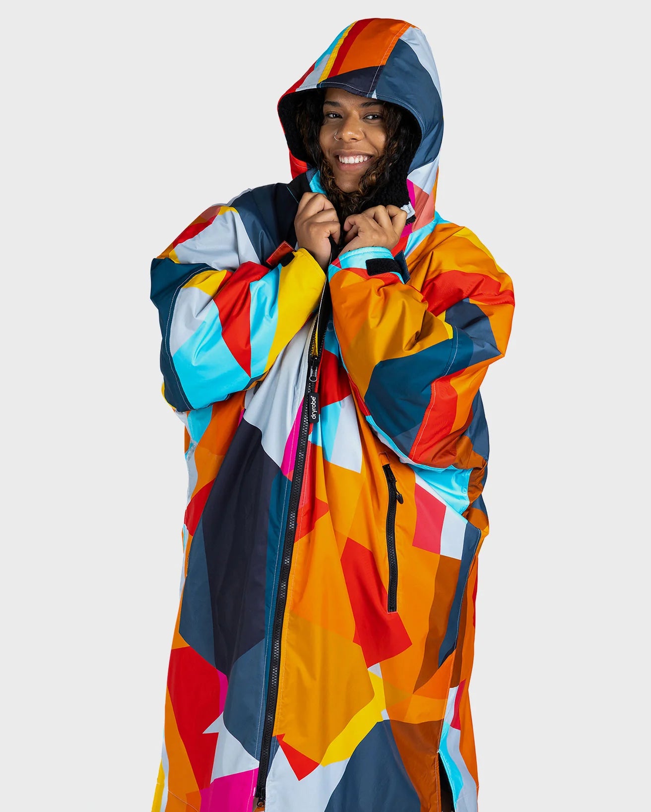 DryRobe Advanced Long Sleeve Abstract Print Changing Robe