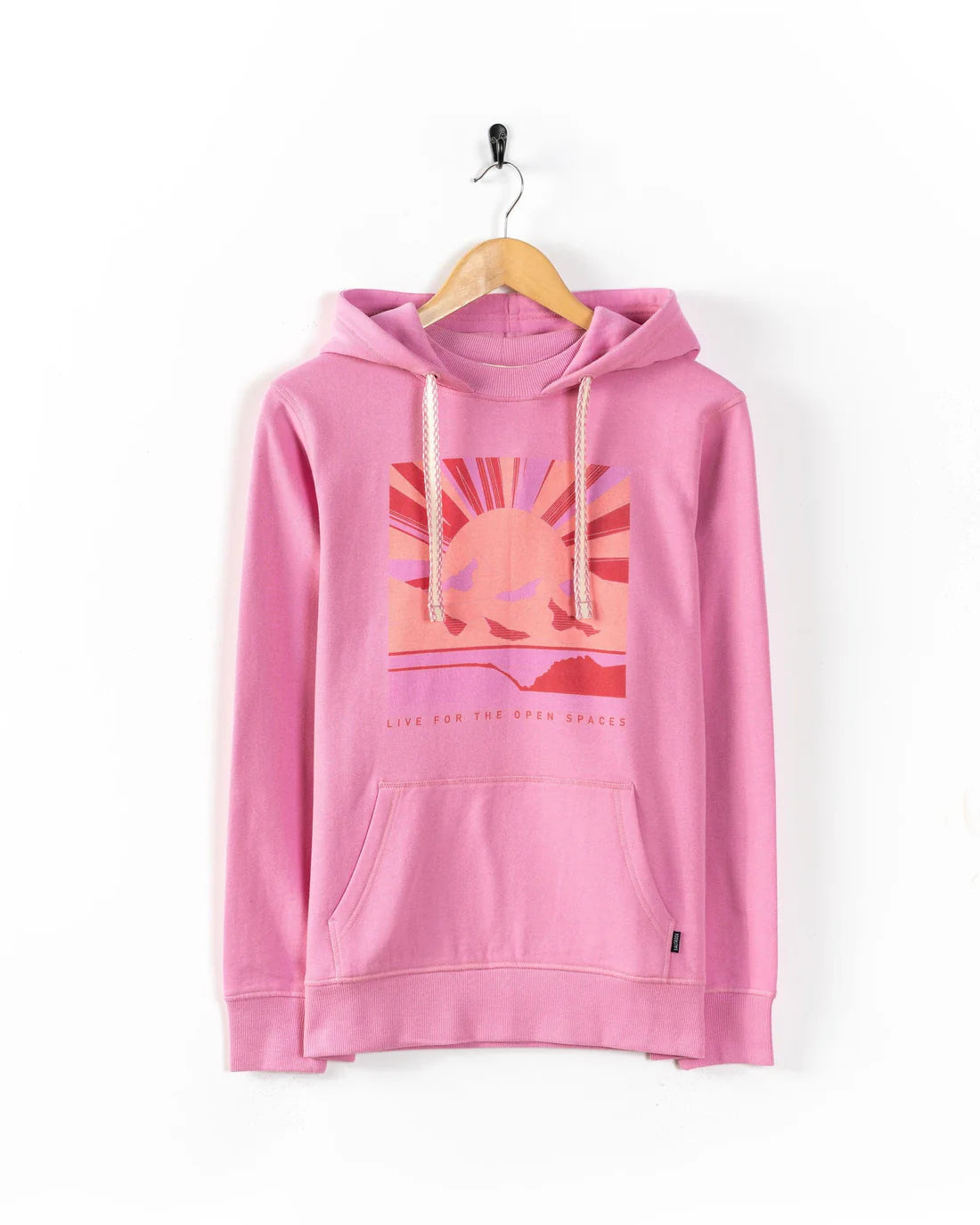 Saltrock Open Spaces - Womens Pop Hoodie (Pink)