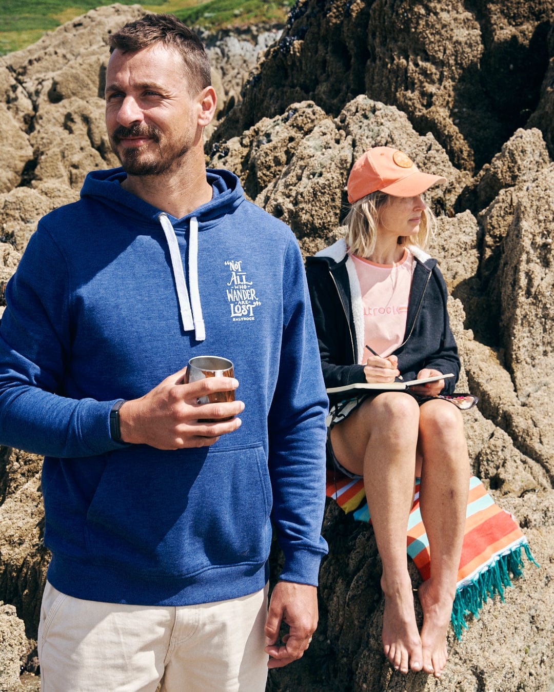 Saltrock Lost Ships Pop Hoodie (Blue)