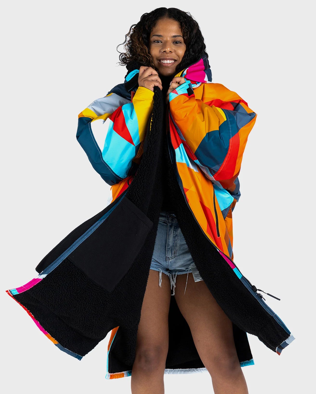 DryRobe Advanced Long Sleeve Abstract Print Changing Robe