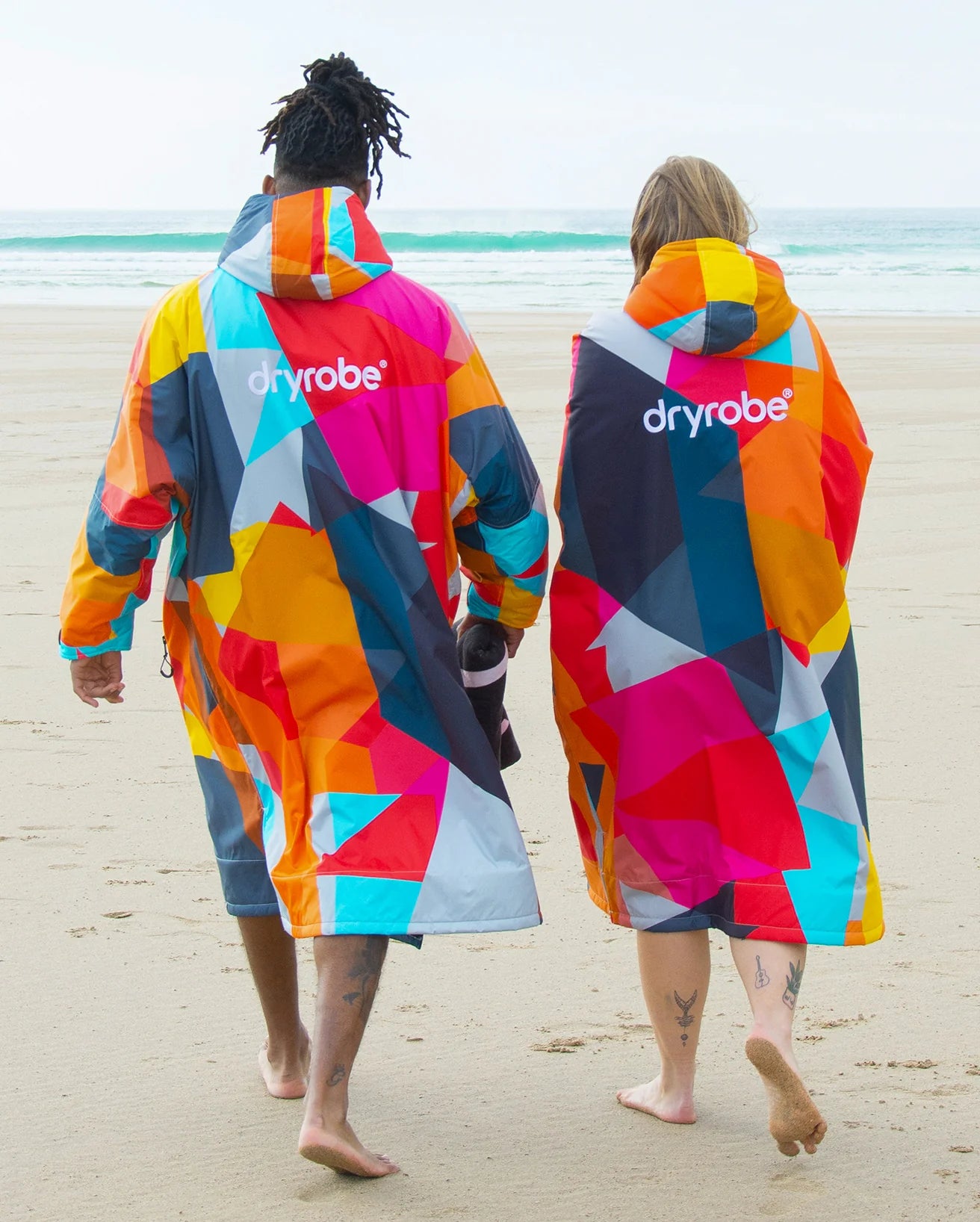 DryRobe Advanced Long Sleeve Abstract Print Changing Robe