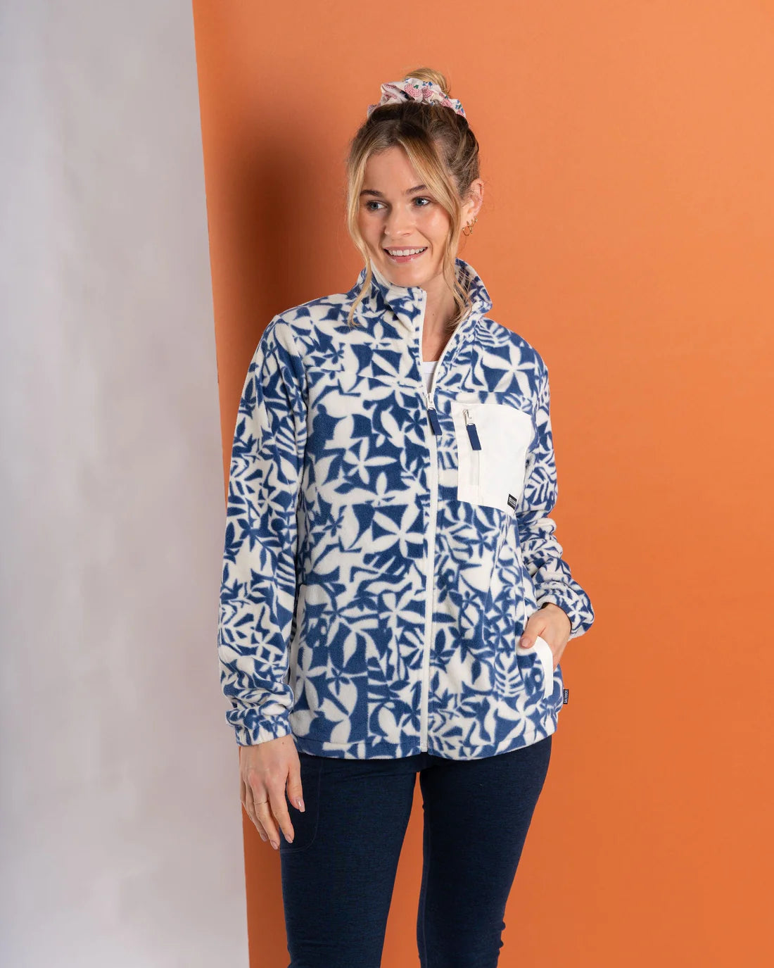 Saltrock Balance - Womens Recycled Micro Fleece - (Blue)