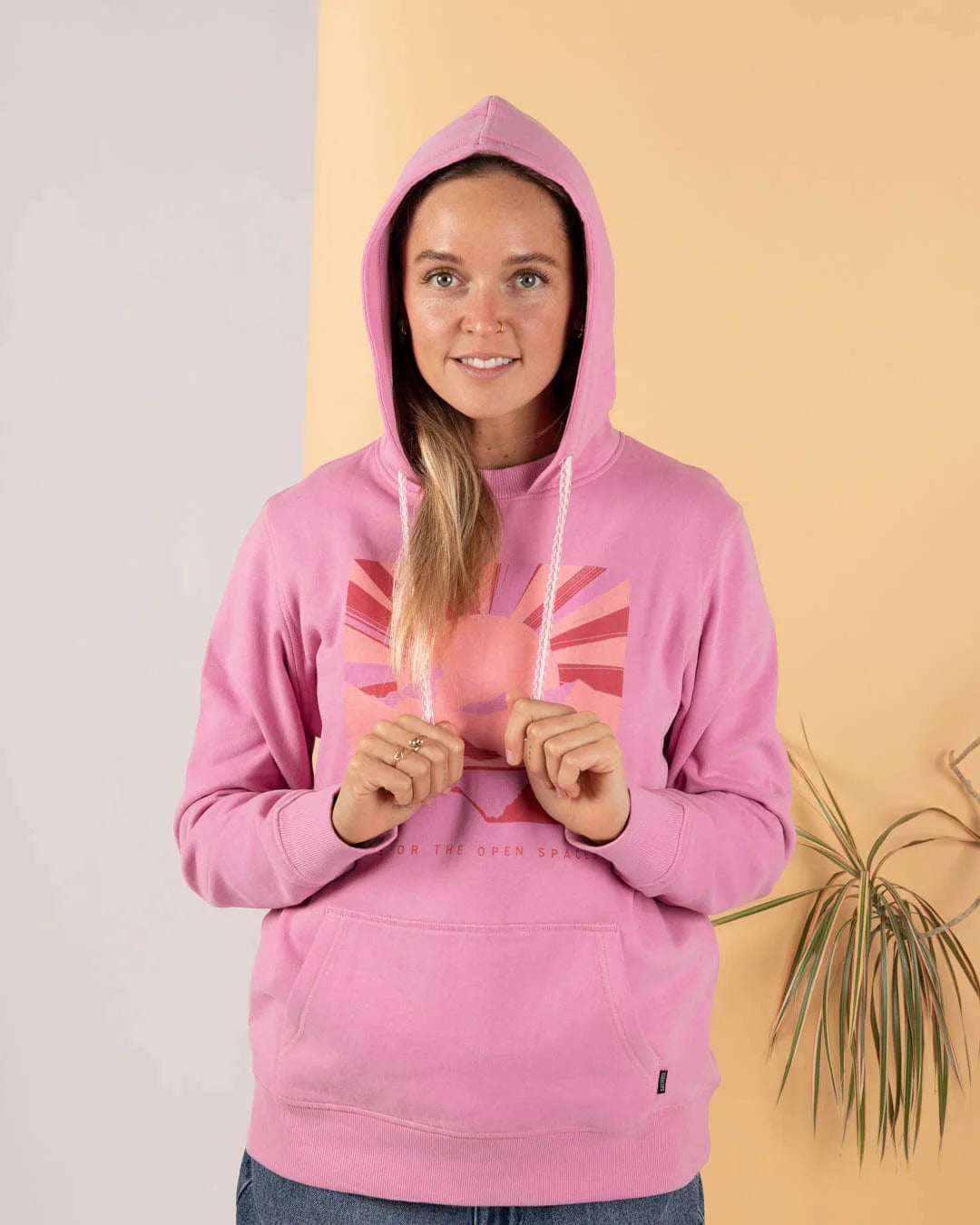 Saltrock Open Spaces - Womens Pop Hoodie (Pink)