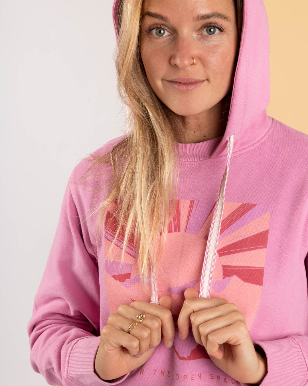 Saltrock Open Spaces - Womens Pop Hoodie (Pink)