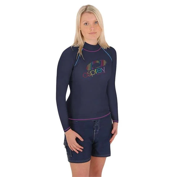 Osprey Women's Long Sleeve Rash Vest - (Blue)