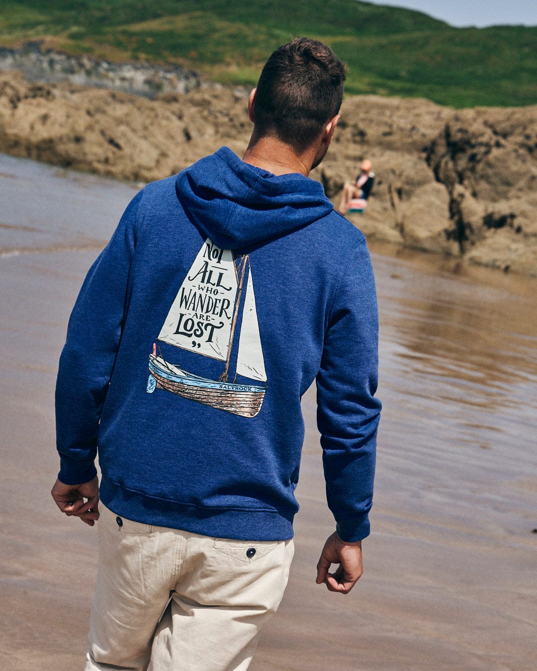 Saltrock Lost Ships Pop Hoodie (Blue)