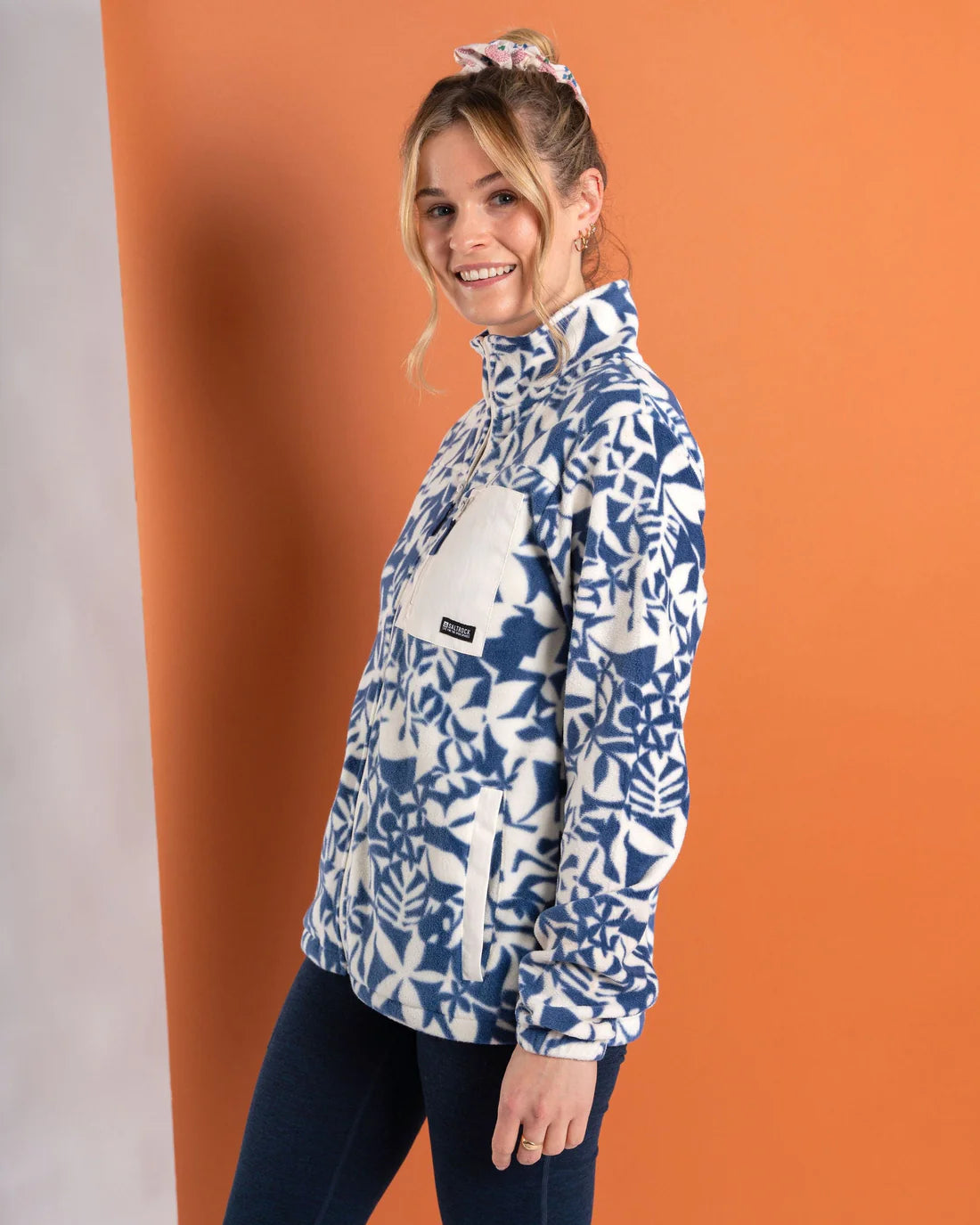 Saltrock Balance - Womens Recycled Micro Fleece - (Blue)