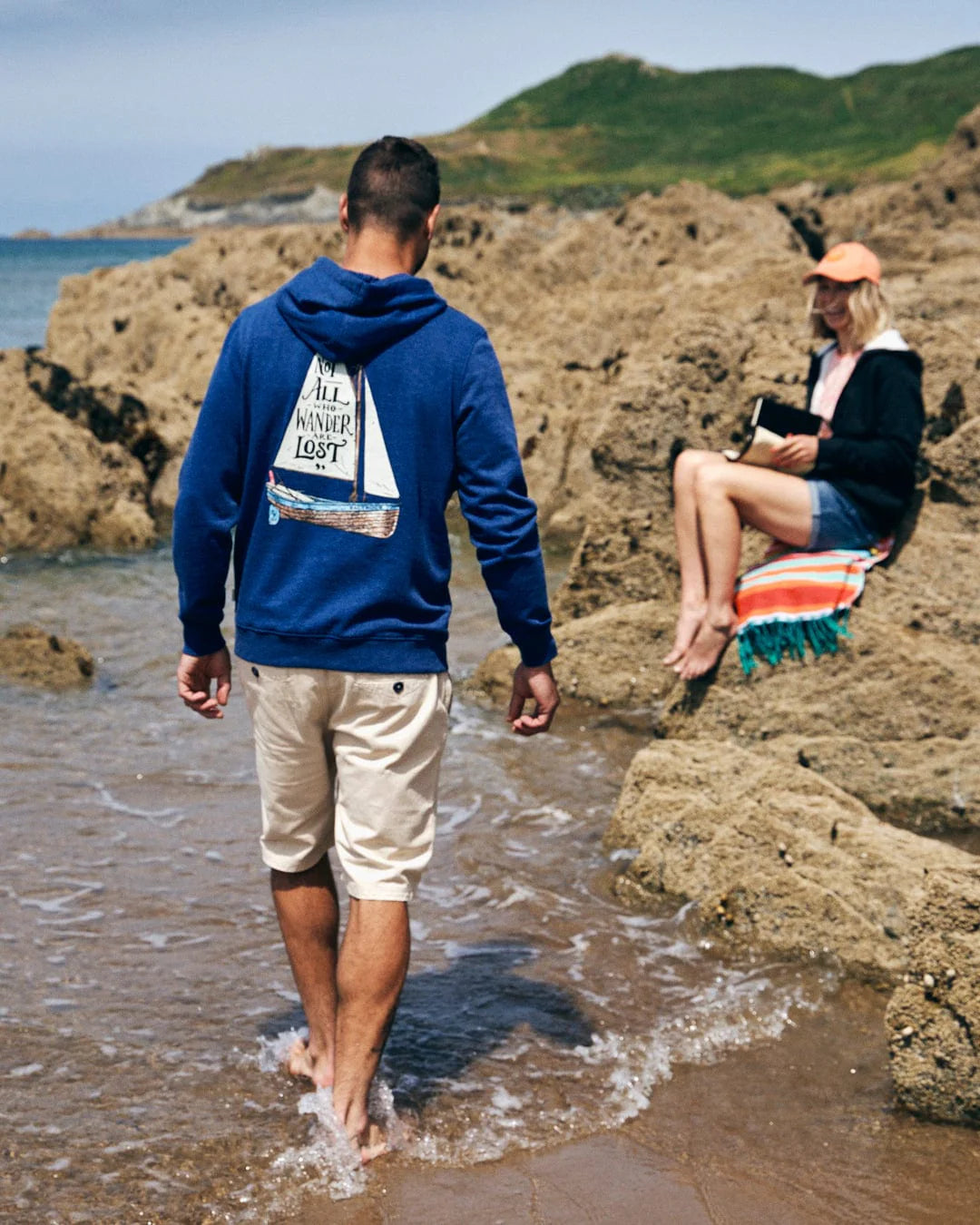 Saltrock Lost Ships Pop Hoodie (Blue)