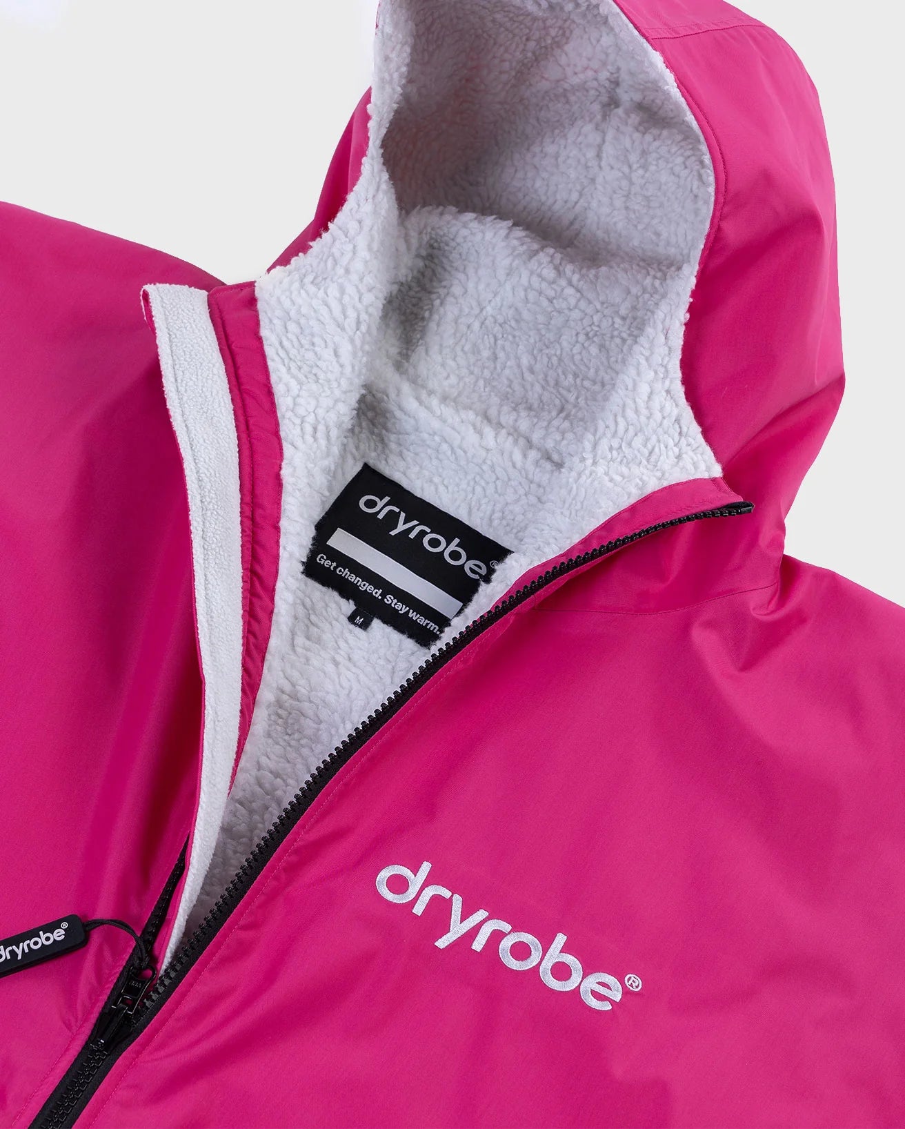 DryRobe Advance Long Sleeve Changing Robe Kids (Pink/Light Grey)