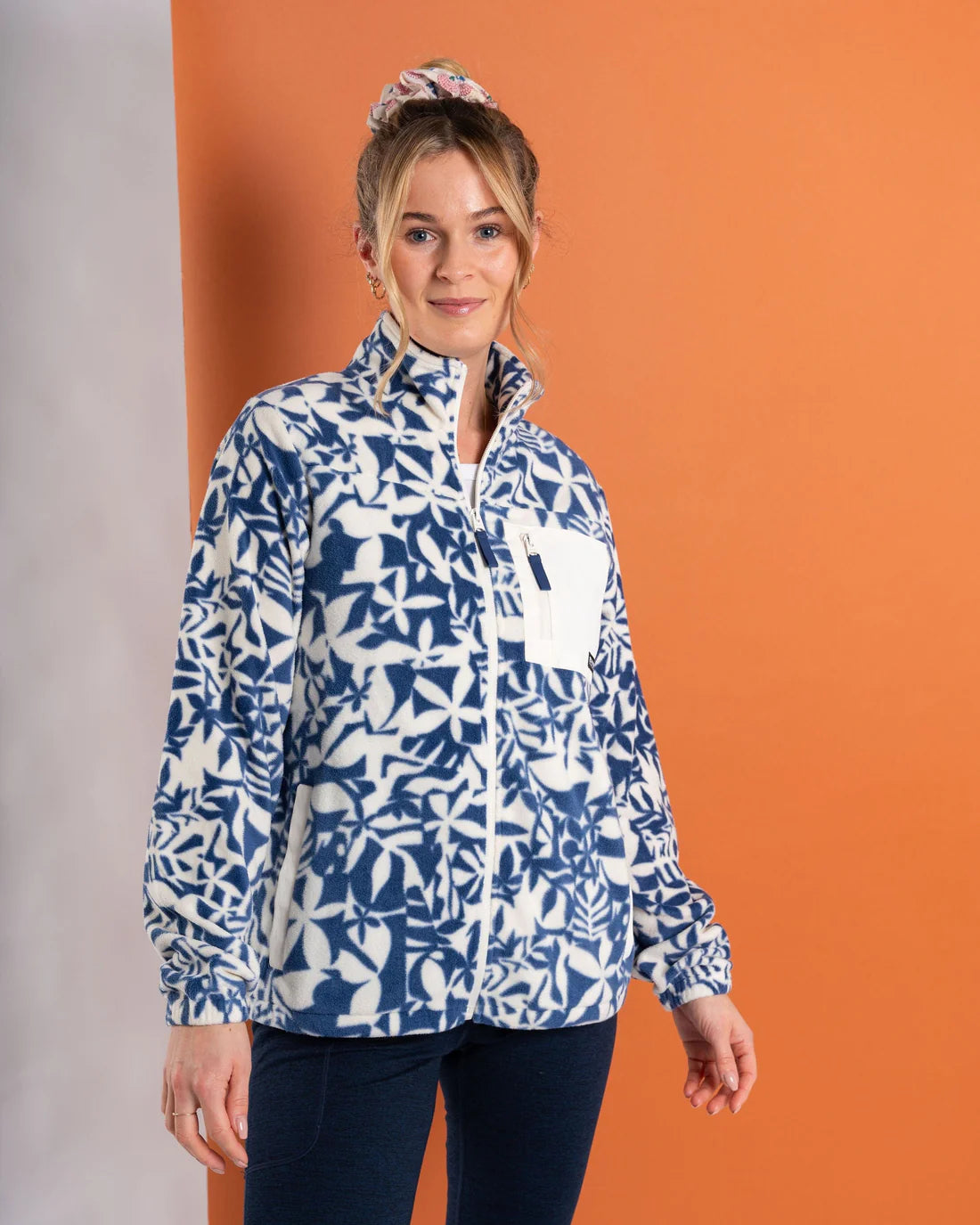 Saltrock Balance - Womens Recycled Micro Fleece - (Blue)