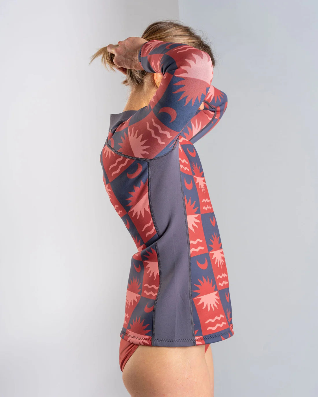 Saltrock Women's Equinox Wetsuit Jacket (Dark Grey/Orange)