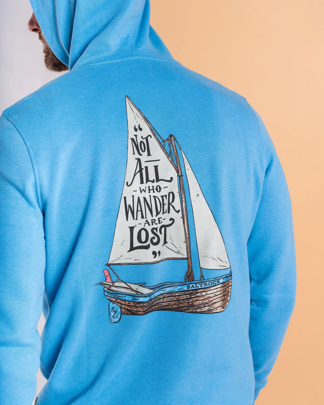 Saltrock Lost Ships Pop Hoodie (Light Blue)