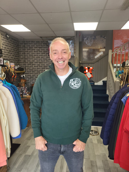 Rocksurf Premium Quarter Zip Sweatshirt (Sage)