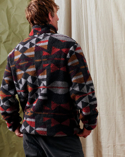 Saltrock Wye Aztec - Mens Recycled Fleece - Multi