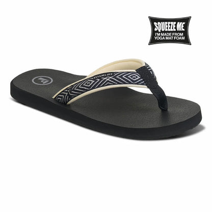 Foamlife - Yogi - Womens flip flops (Black)