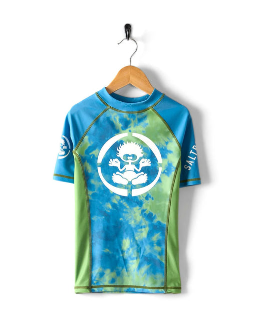 Saltrock Fader - Kids UPF Recycled Rashvest (Green/Blue)