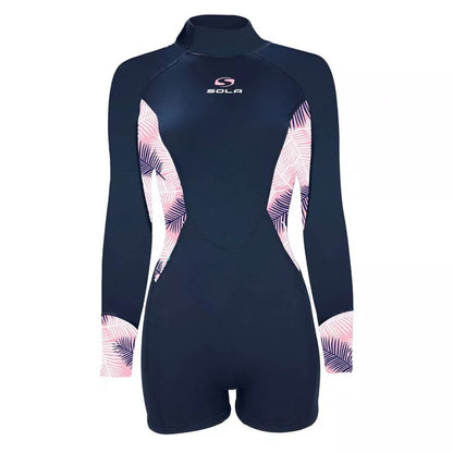 Sola Ignite 3/2mm Ladies Spring suit (Pink Leaf)