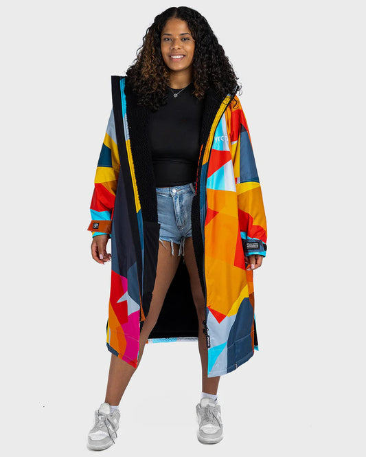 DryRobe Advanced Long Sleeve Abstract Print Changing Robe
