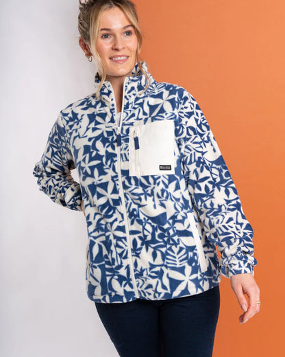 Saltrock Balance - Womens Recycled Micro Fleece - (Blue)