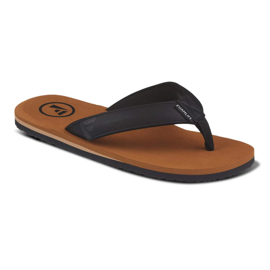 Foamlife - Seales - Men's Flip Flops (Tan/Black)