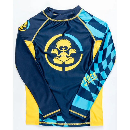 Saltrock Warp Long Sleeve Rash Vest - (Blue)