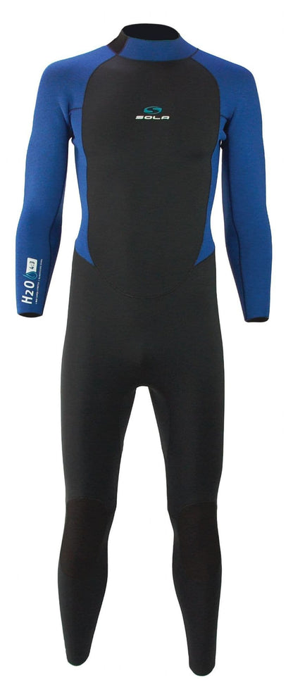 Sola H20 4/3mm Back Zip Fullsuit Wetsuit (Navy Marl/Black)