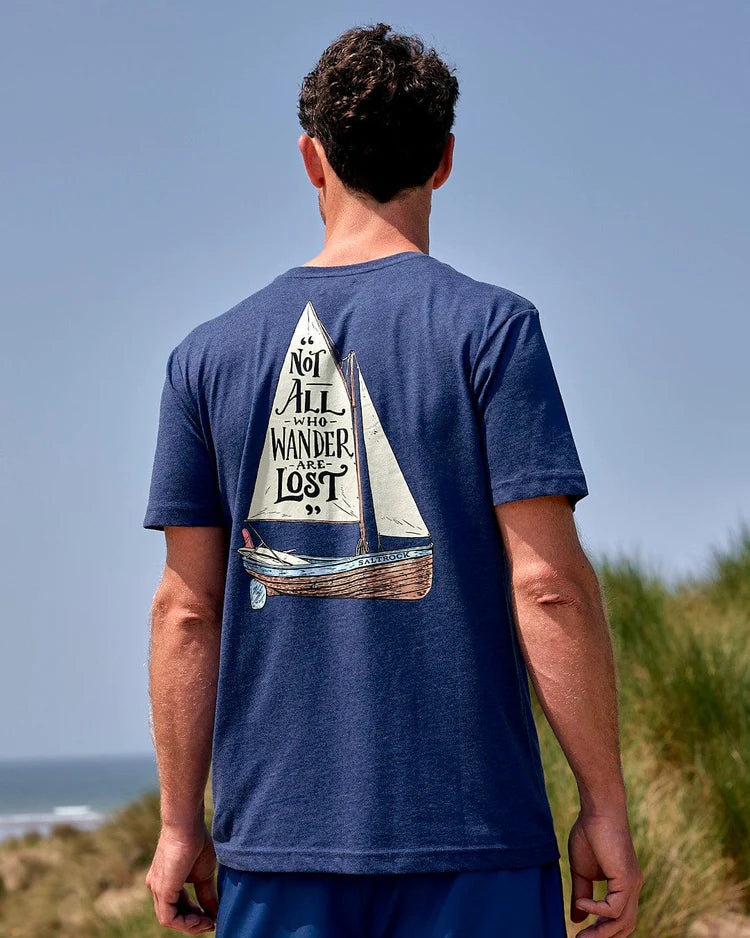 Saltrock Lost Ships Short Sleeve T-Shirt (Navy)