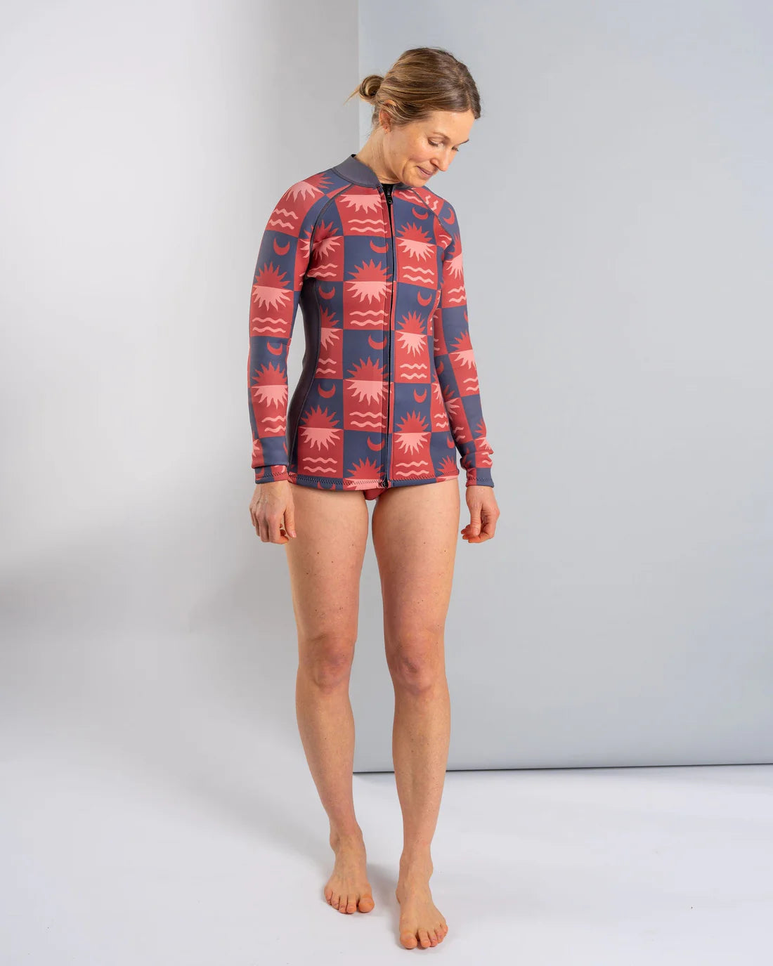 Saltrock Women's Equinox Wetsuit Jacket (Dark Grey/Orange)