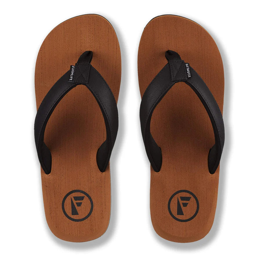 Foamlife - Seales - Men's Flip Flops (Tan/Black)