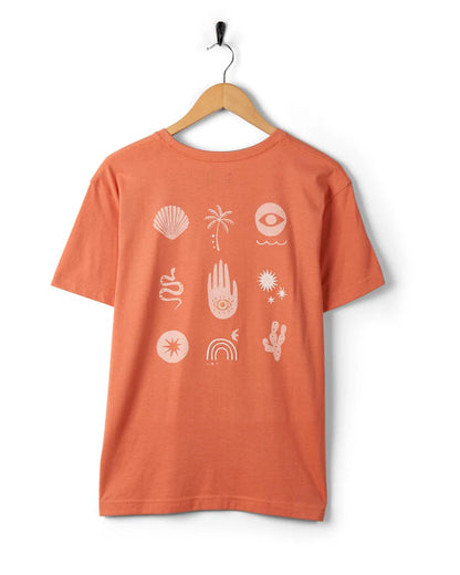 Saltrock Journey - Recycled Women's Short Sleeve T-Shirt (Peach)