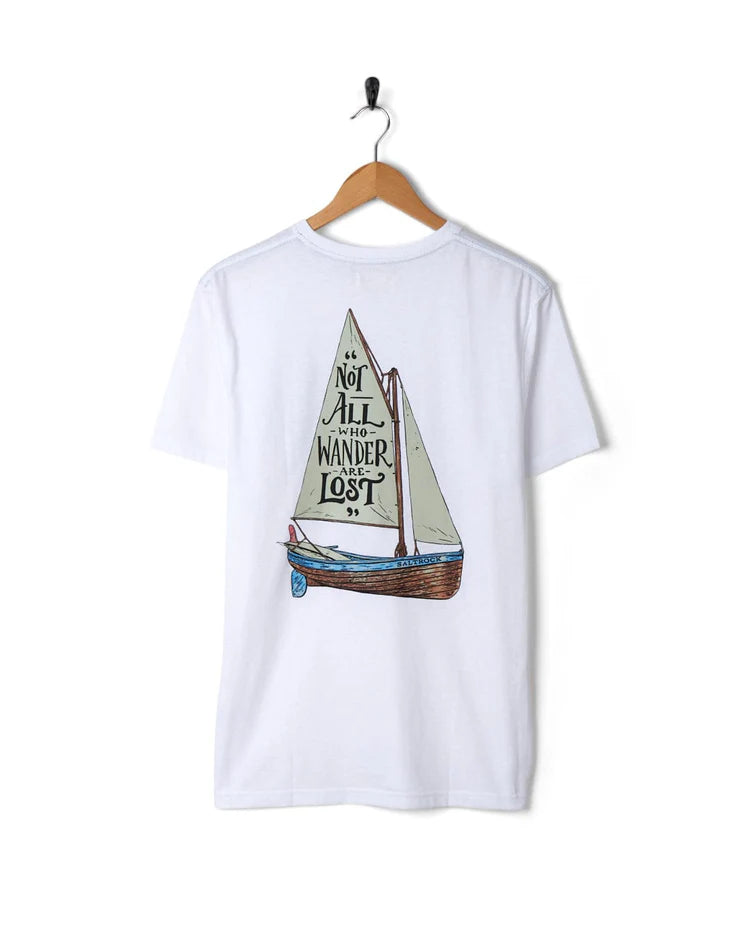 Saltrock Lost Ships Short Sleeve T-Shirt (White)