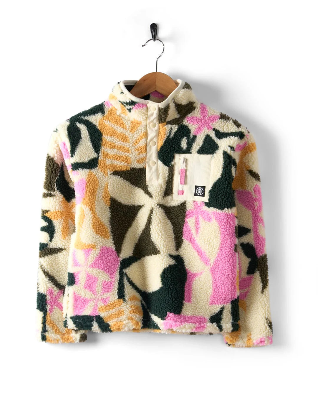 Saltrock Lizi - Kids Recycled Borg 1/4 Fleece (Multi)