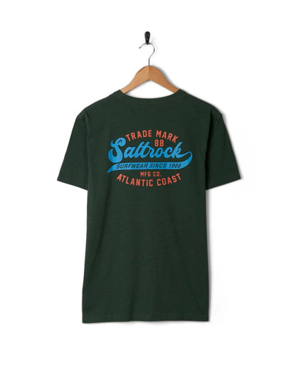 Saltrock Home Run - Men's Short Sleeved T-Shirt (Dark Green)