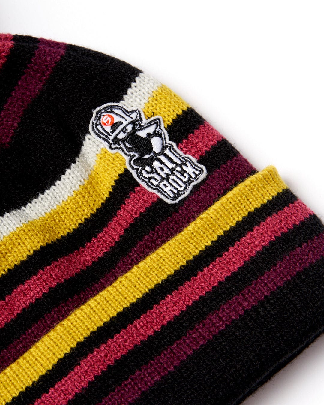 Saltrock Now Stripe Kids Bobble Hat (Black)