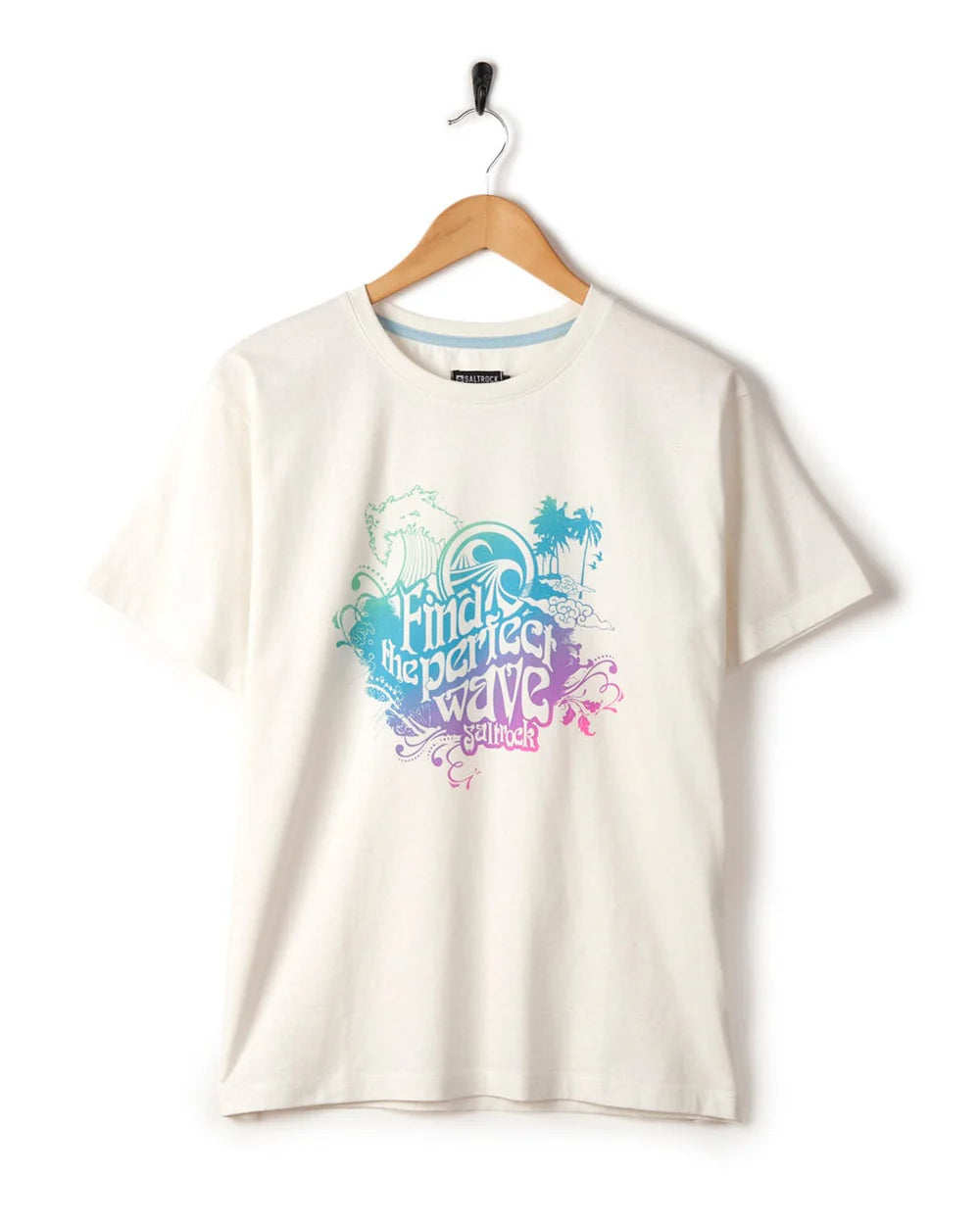 Saltrock Womens 'Find the Perfect Wave' T-Shirt - (White)