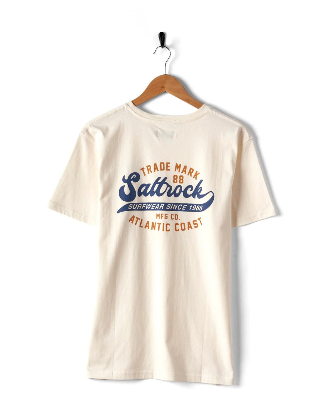 Saltrock Home Run - Men's Short Sleeved T-Shirt (Cream)