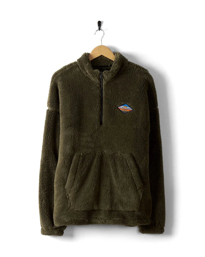 Saltrock Arches - Mens Recycled Oversized Fleece - (Green)