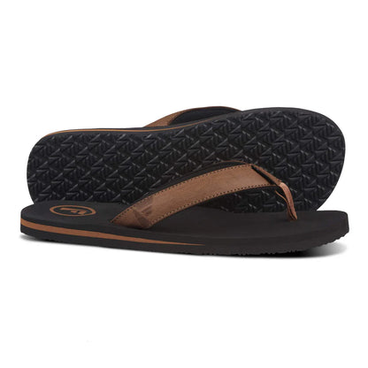 Foamlife - Seales - Men's Flip Flops (Black/Tan)