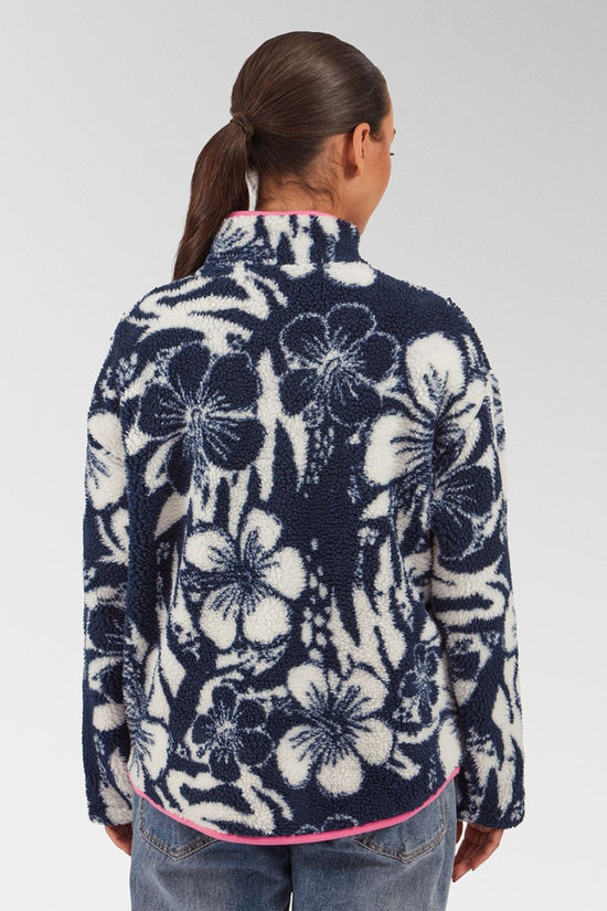 Saltrock Zella Hibiscus Women's Fleece (Blue Floral)