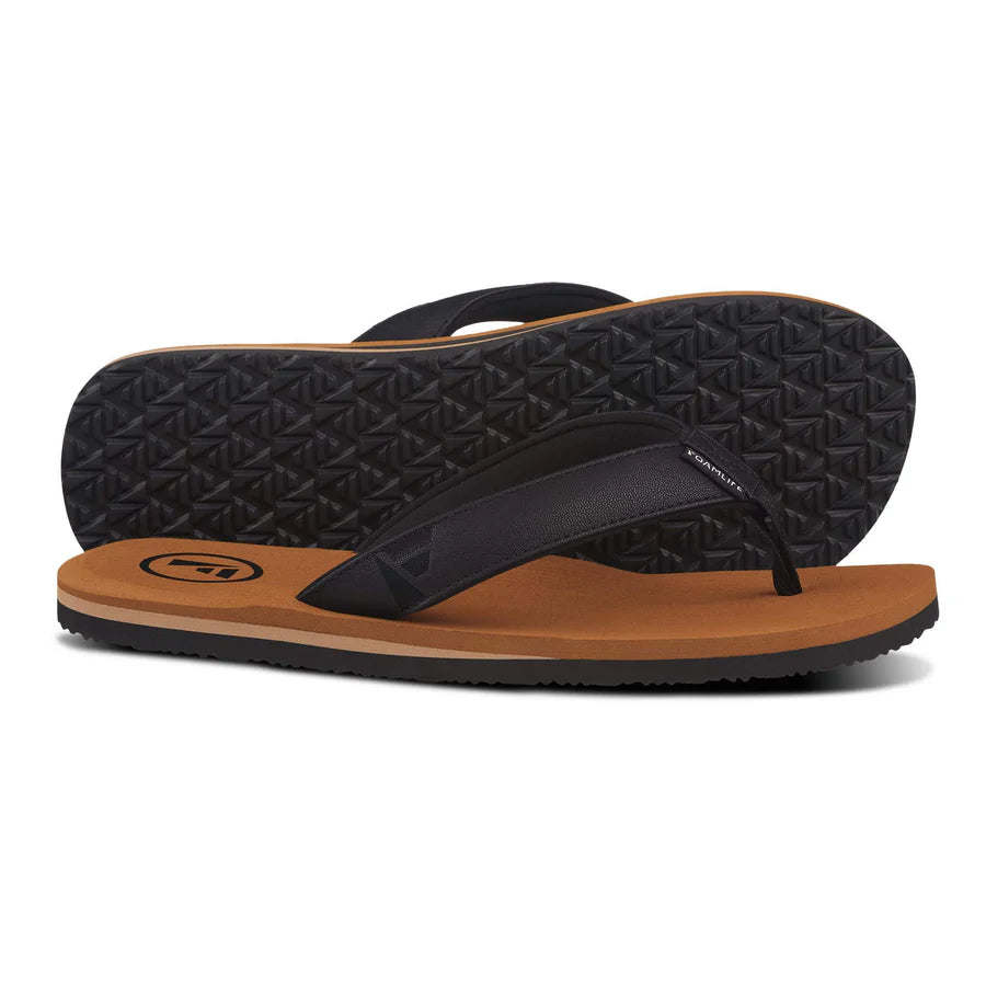 Foamlife - Seales - Men's Flip Flops (Tan/Black)