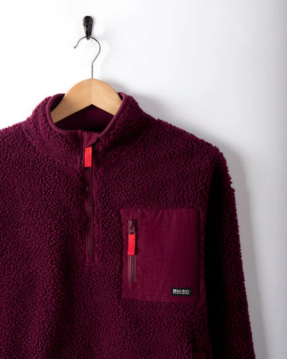 Saltrock Zella - Womens Recycled Fleece (Burgundy)