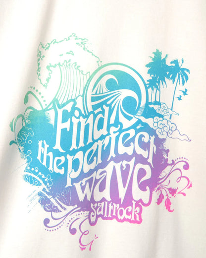 Saltrock Womens 'Find the Perfect Wave' T-Shirt - (White)