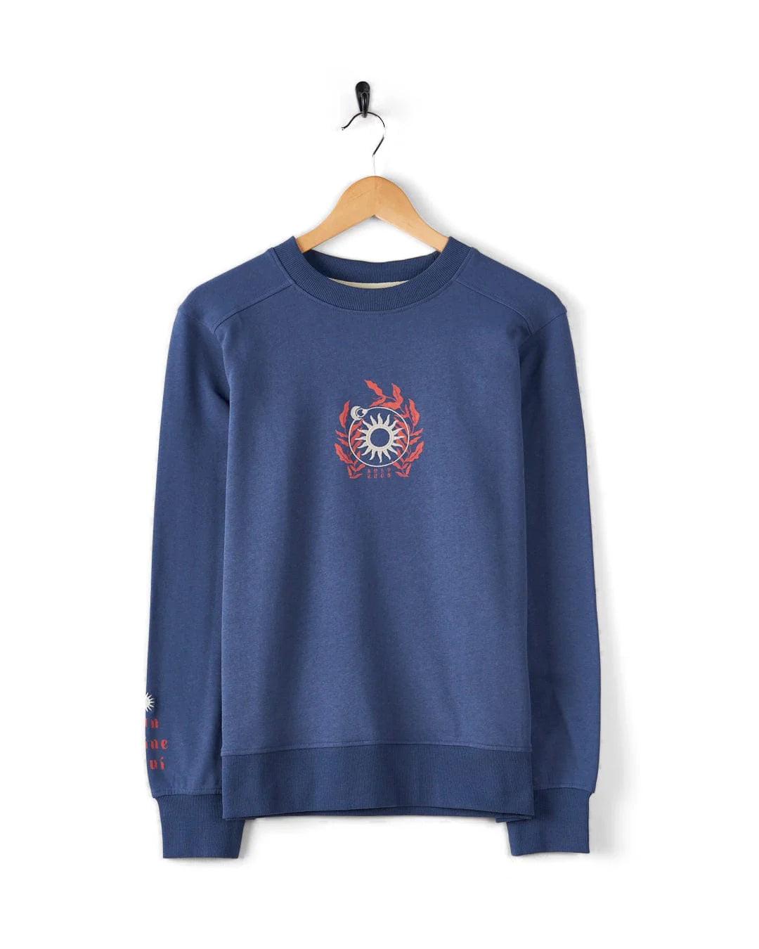 Saltrock Shine - Womens Embroidered Sweatshirt (Blue)