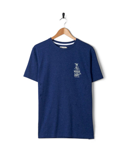 Saltrock Lost Ships Short Sleeve T-Shirt (Navy)