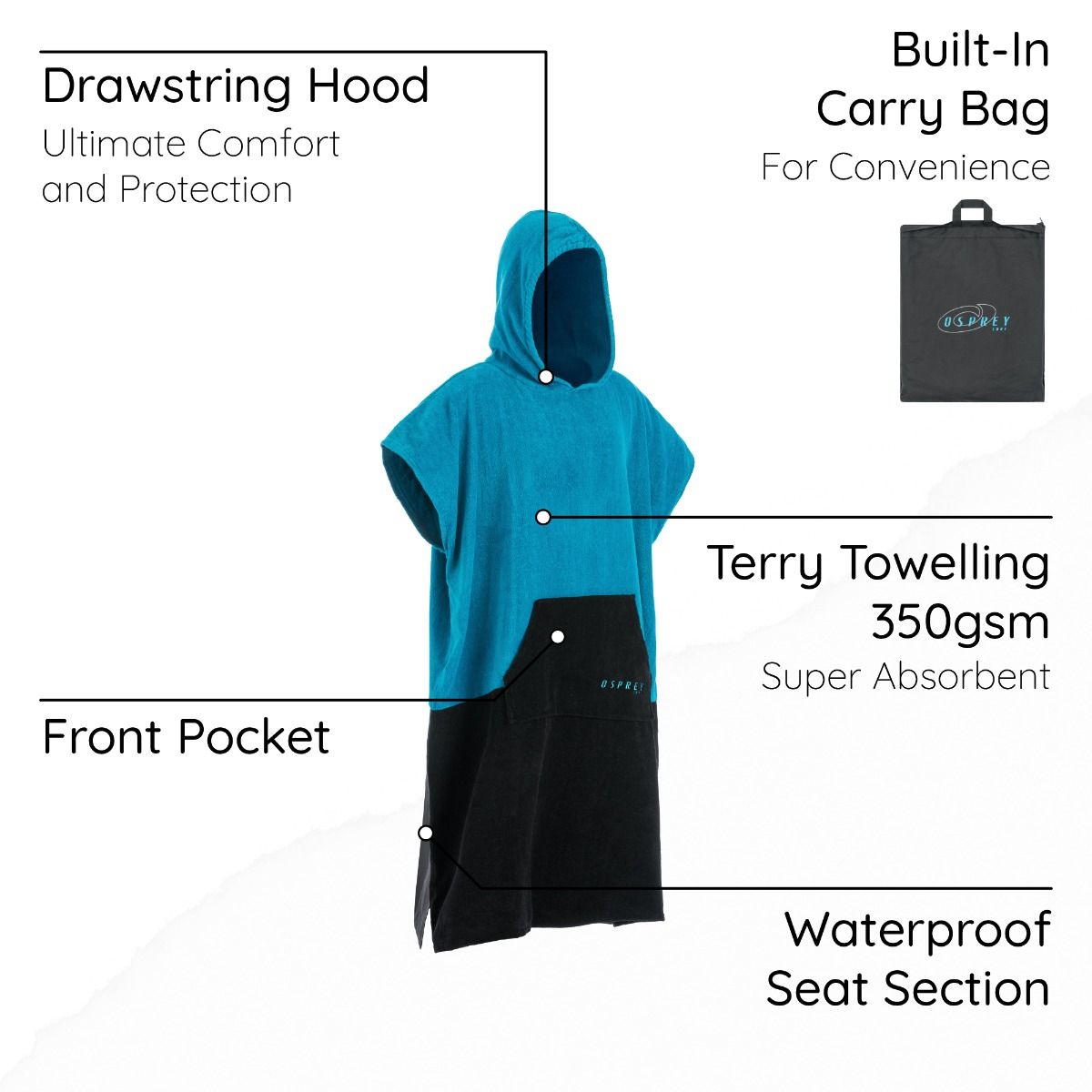 Opsrey Kids hooded Poncho