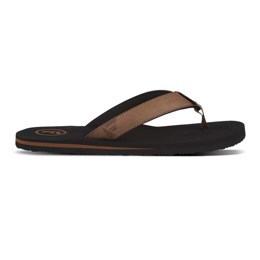 Foamlife - Seales - Men's Flip Flops (Black/Tan)