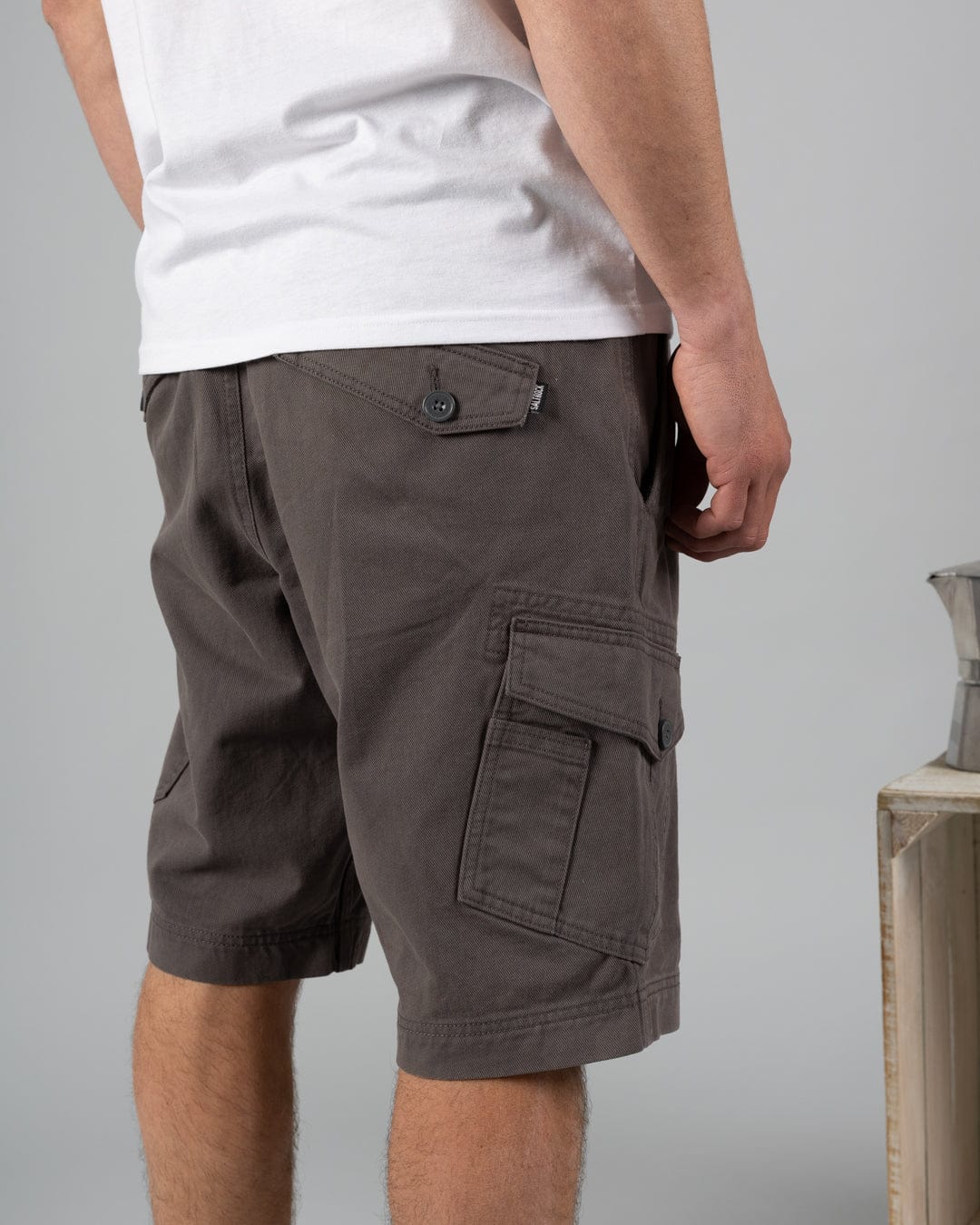 Saltrock Penwith II - Men's Cargo Shorts (Dark Grey)