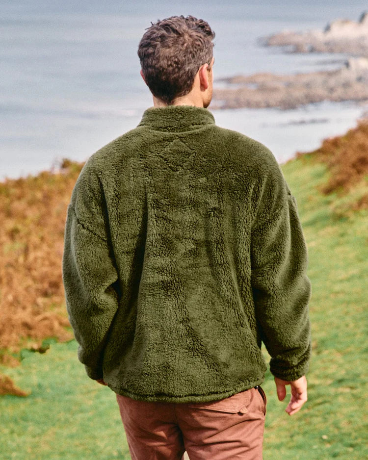 Saltrock Arches - Mens Recycled Oversized Fleece - (Green)